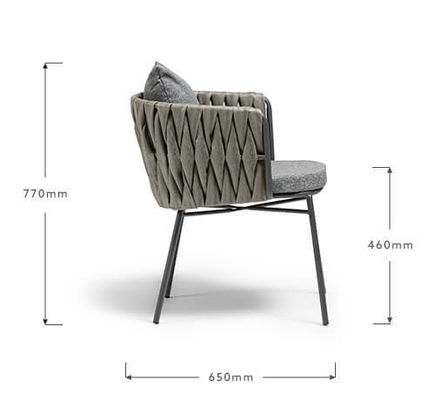 Buitenmeubilair Stalen tuin set Plastic Rattan 2 zitplaatsen Bistro Set voor terras