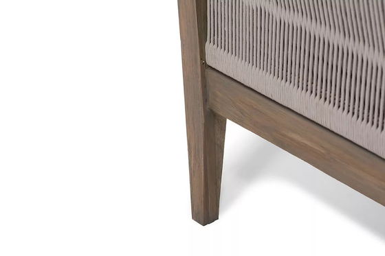 Tuin Set AJUNION Luxe Teak Hout Outdoor Meubels Lounge Set Moderne polyester touw Patio Set