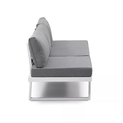 Aluminium frame patio set AJUNION Modern buitenmeubelen dagbed sectioneel lounge set