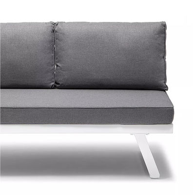 AJUNION Moderne U-vormige buitenmeubilair set Aluminium frame Hoek lounge voor tuin