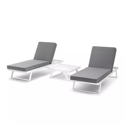 AJUNION Moderne U-vormige buitenmeubilair set Aluminium frame Hoek lounge voor tuin