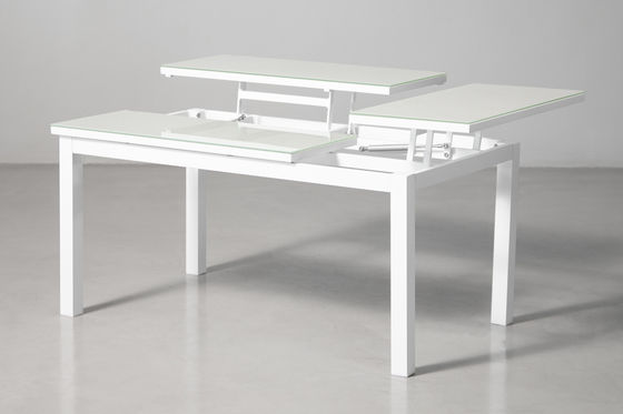 Moderne design aluminium patio meubelset met verstelbare tafel en eetkamer