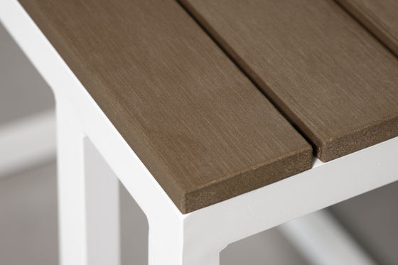 Moderne design aluminium patio meubelset met verstelbare tafel en eetkamer