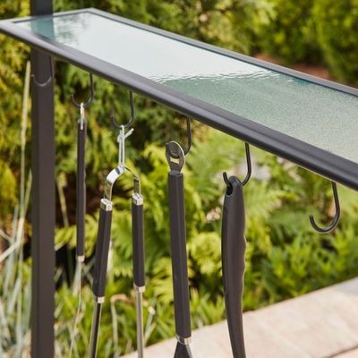 Outdoor Patio Grill Gazebo Tent AJUNION 5x8 Double Tiered BBQ Canopy met staal frame