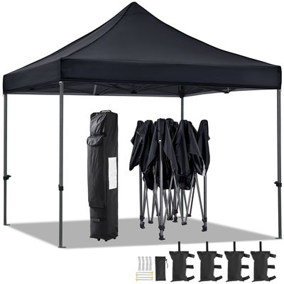 Buiten strand zonnestroon Gazebo tent D300 x W300 x H341cm Pop Up Canopy met zandzak