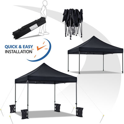 Buiten strand zonnestroon Gazebo tent D300 x W300 x H341cm Pop Up Canopy met zandzak
