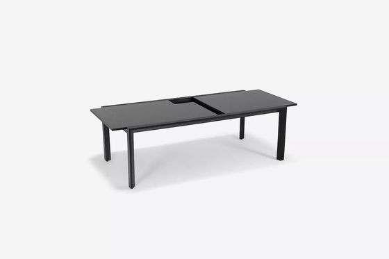 Stapelbare stoelen en uitbreidbare tafel AJUNION Aluminium eetkamer voor terras of tuin