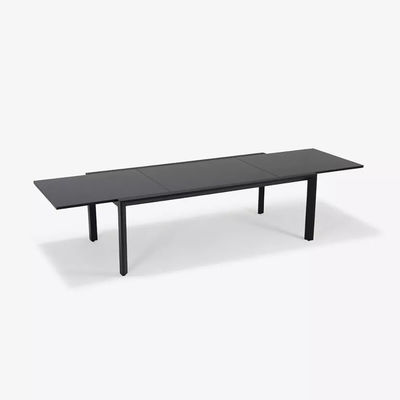 Stapelbare stoelen en uitbreidbare tafel AJUNION Aluminium eetkamer voor terras of tuin
