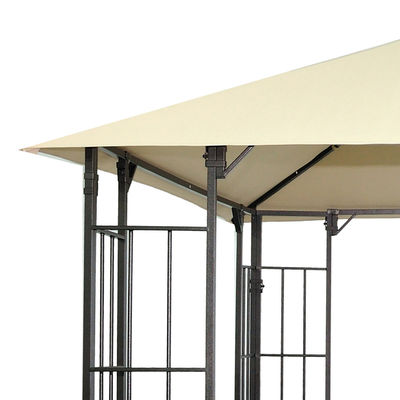 Polyesterstof D300 x W300 x H280cm Grill Gazebo Vervangend Canopy voor Patio Shelter