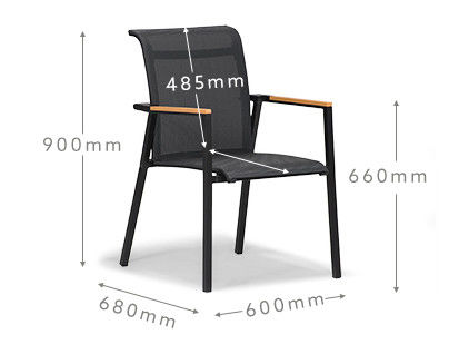 Buiten 8 zitplaatsen uitbreidbare eettafel met fauteuil in modern luxe design