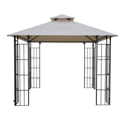 Polyesterstof D300 x W300 x H280cm Grill Gazebo Vervangend Canopy voor Patio Shelter