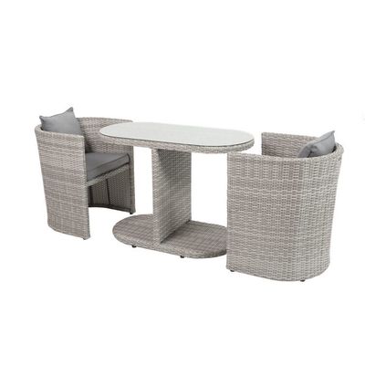 Small Space Solution Outdoor Bistro Set met W67 x D57 x H74cm stoelgrootte en postverpakking