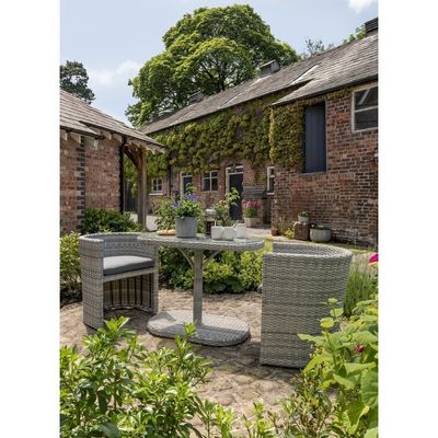 Small Space Solution Outdoor Bistro Set met W67 x D57 x H74cm stoelgrootte en postverpakking