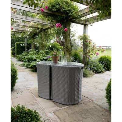 Small Space Solution Outdoor Bistro Set met W67 x D57 x H74cm stoelgrootte en postverpakking