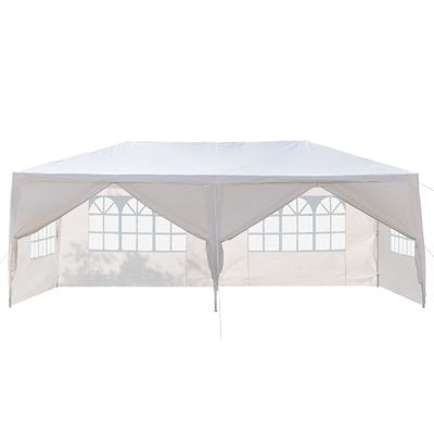 Poedercoated AJUNION 10' x 20' Buitentent Canopy Gazebo Paviljoen voor bruiloft
