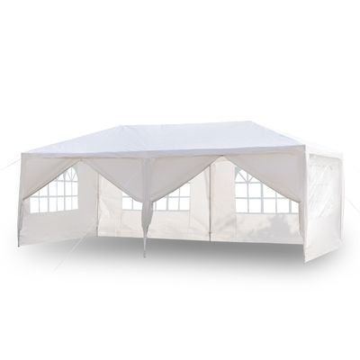 Poedercoated AJUNION 10' x 20' Buitentent Canopy Gazebo Paviljoen voor bruiloft