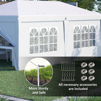 AJUNION Persoonlijke grootte Outdoor feest tent Pop Up Gazebo tent met hoge dichtheid stof