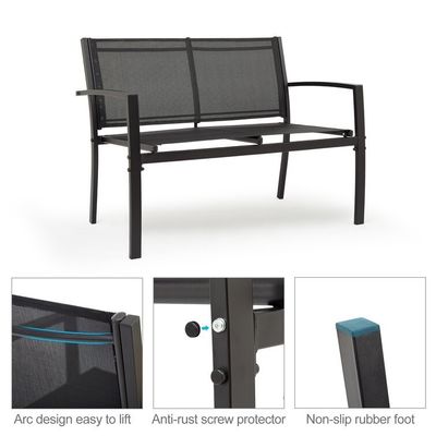Balkon of patio lounge set metalen raam tuin set voor buiten 4 zitplaatsen ontspanning