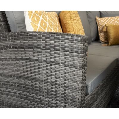 Recreatie Outdoor AJUNION 9 Zitplaatsen PE Rattan Tuinmeubilair Set met kussens