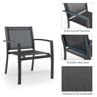 Balkon of patio lounge set metalen raam tuin set voor buiten 4 zitplaatsen ontspanning