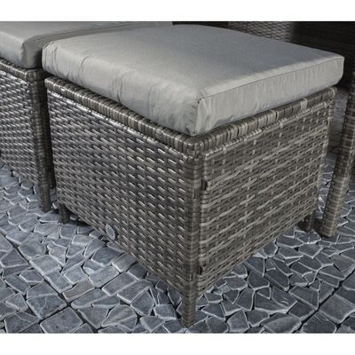 Recreatie Outdoor AJUNION 9 Zitplaatsen PE Rattan Tuinmeubilair Set met kussens