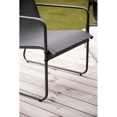Metalen meubels patio set voor achtertuin tuin AJUNION 4 zitplaatsen conversatie lounge set