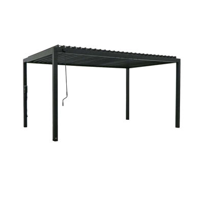 Staalframe AJUNION 16X10 Metalen pergola voor tuin met dakluizer Buiten Bioclimatisch