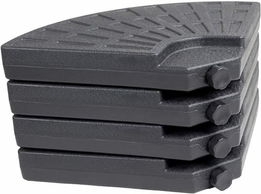 Buitenmeubilair AJUNION 4 stuks Draagbare ronde paraplu met zand of water
