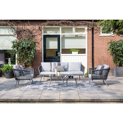 Aluminium raam Tuinmeubilair Lounge Set met koffietafel Grootte L60 x D60 x H39cm