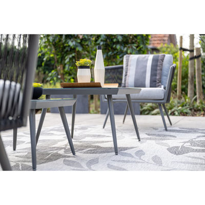Aluminium raam Tuinmeubilair Lounge Set met koffietafel Grootte L60 x D60 x H39cm