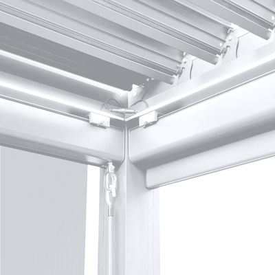 172 kg laadvermogen Tuinluwered Pergola Canopy met handmatig bedienbaar aluminium frame