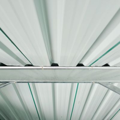 Staal dubbele schuifdeur opslag schuur AJUNION Metalen tuin schuur gereedschapshuis voor opslag