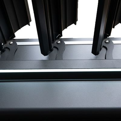 Buiten aluminium bioclimatisch luifel AJUNION Waterdicht Louver Tuin Pergolasbrug