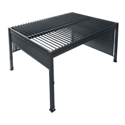 Buiten aluminium bioclimatisch luifel AJUNION Waterdicht Louver Tuin Pergolasbrug