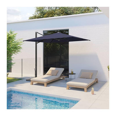 AJUNION 10ft Aluminium Luxe Patio Parasol Auto Tilt Waterdicht Parasol voor buiten