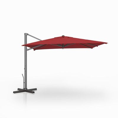 AJUNION 10ft Aluminium Luxe Patio Parasol Auto Tilt Waterdicht Parasol voor buiten