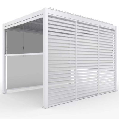 151 kg moderne buitenpergola met bioclimatisch dak en scherm van AJUNION