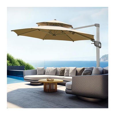 Modern Design AJUNION Commerciële buitenparaplu met waterdicht 2-laag zonnedeksel