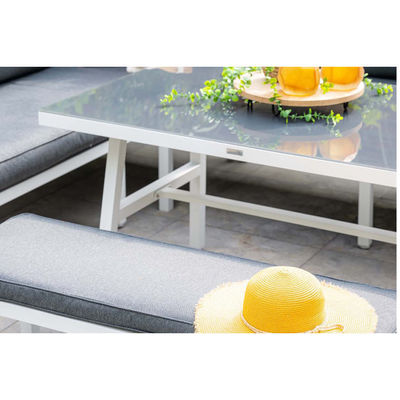 Aluminium Outdoor Eettafel Tuinmeubilair Set met Bank door AJUNION