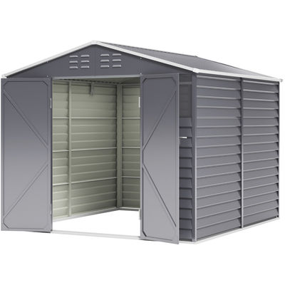 43kg AJUNION Metalen tuinhuis opslaggebouw schuur waterdicht en duurzame oplossing