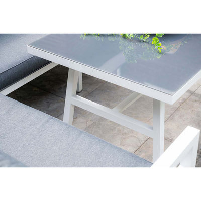 Aluminium Outdoor Eettafel Tuinmeubilair Set met Bank door AJUNION