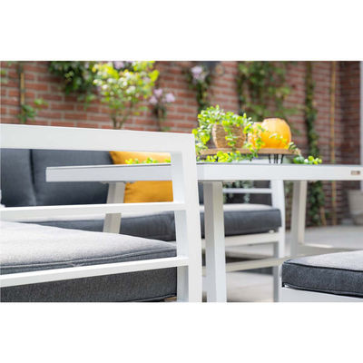Aluminium Outdoor Eettafel Tuinmeubilair Set met Bank door AJUNION