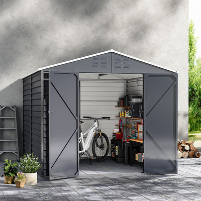 43kg AJUNION Metalen tuinhuis opslaggebouw schuur waterdicht en duurzame oplossing