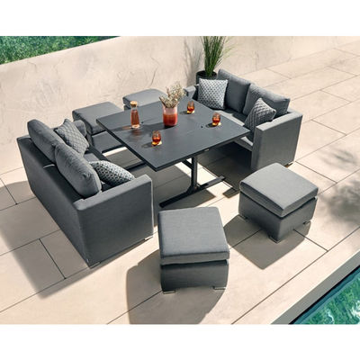 Modern Design Tuinmeubilair Sofa Set met open haard Tafel Tafel Grootte W126 x D126 x H71cm