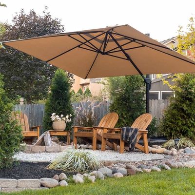 Moderne design stijl 1-tier Cantilever paraplu voor tuin zonneschaduw en bescherming