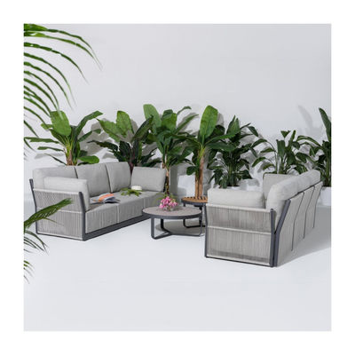 Moderne luxe patio meubels stoffen bank tuin set voor villa tuin moderne stijl