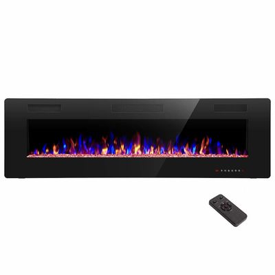 12 Bed Color Mode AJUNION 60 Inch Wandgebouwde zijde-schermprinter Elektrische open haard