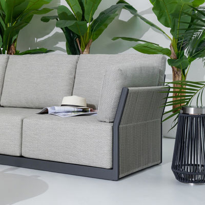 Moderne luxe patio meubels stoffen bank tuin set voor villa tuin moderne stijl