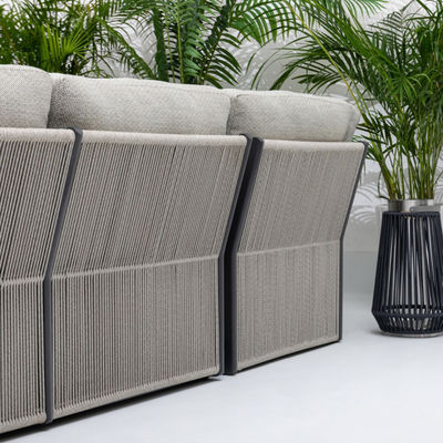 Moderne luxe patio meubels stoffen bank tuin set voor villa tuin moderne stijl
