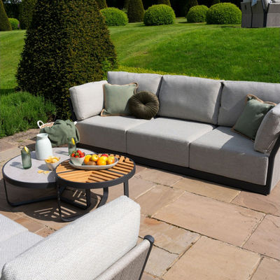 Moderne luxe patio meubels stoffen bank tuin set voor villa tuin moderne stijl